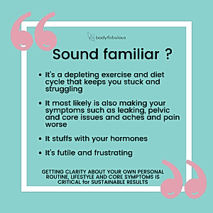 5 minute a day core training, modern core training, core restore, lose the belly bulge, perimenopause fitness, deep core fitness